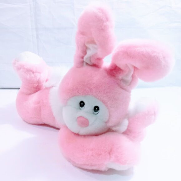 Pink white 16-inch bunny rabbit Easter plush Stuffed Animal - Picture 3 of 7